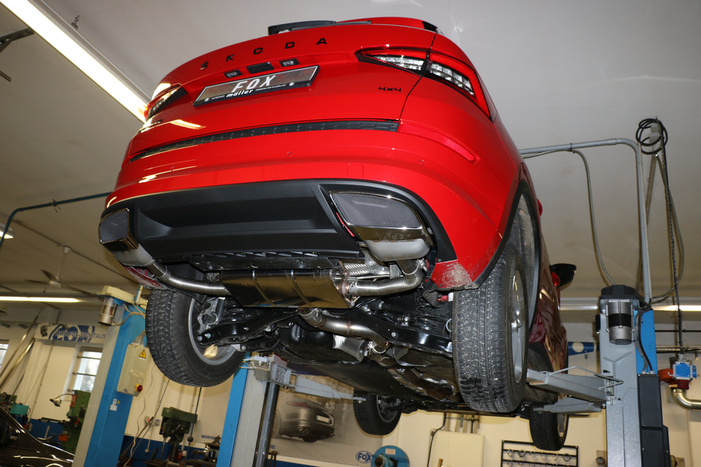 Fox passend fürSkoda Kodiaq 4x4 mit RS-Optik Endschalldämpfer Ausgang rechts/links