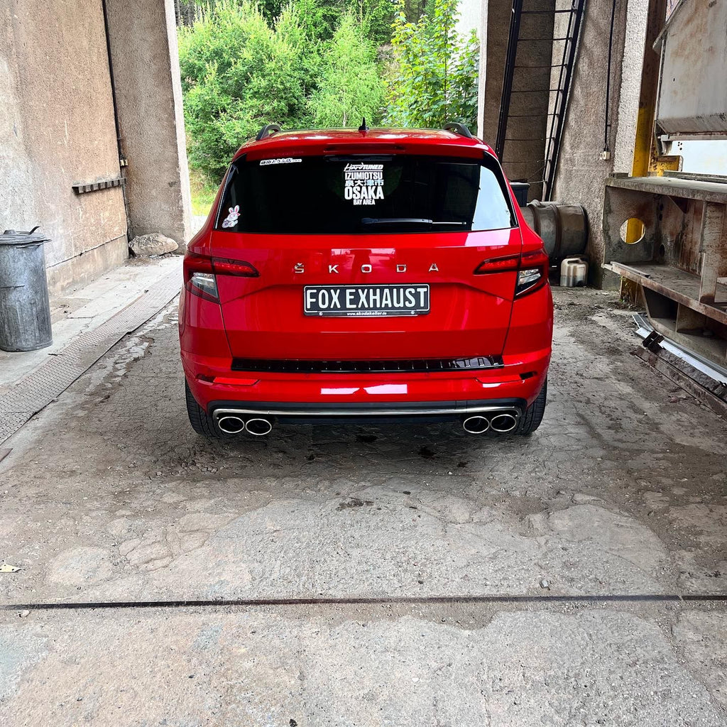 Fox passend fürSkoda Karoq 4x4 Endschalldämpfer Ausgang rechts/links - 2x115x85 Typ 32 rechts/links