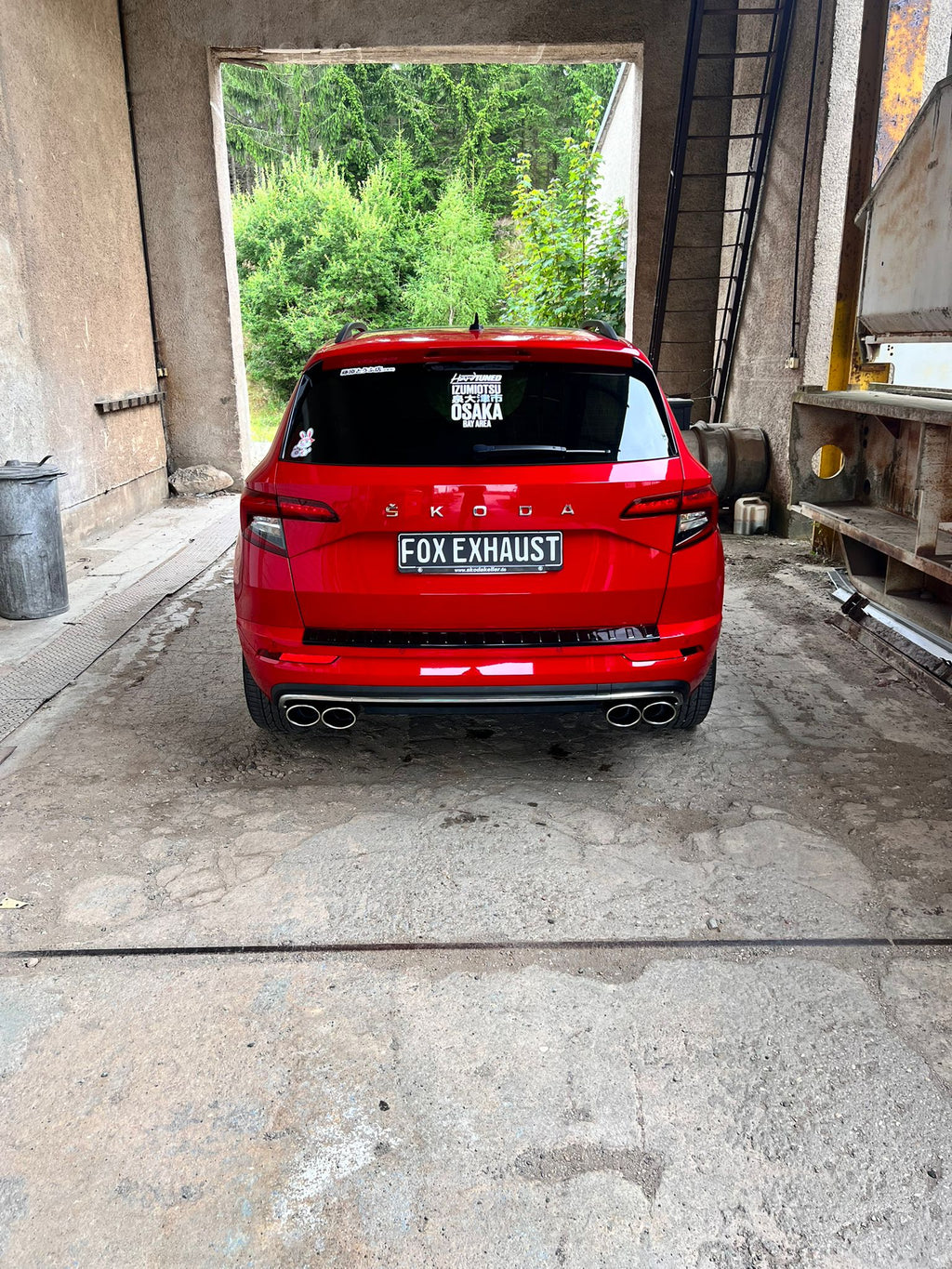 Fox passend fürSkoda Karoq 4x4 Endschalldämpfer Ausgang rechts/links - 2x115x85 Typ 32 rechts/links