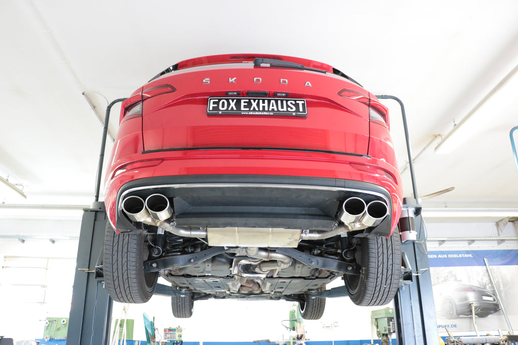 Fox passend fürSkoda Karoq 4x4 Endschalldämpfer Ausgang rechts/links - 2x115x85 Typ 32 rechts/links