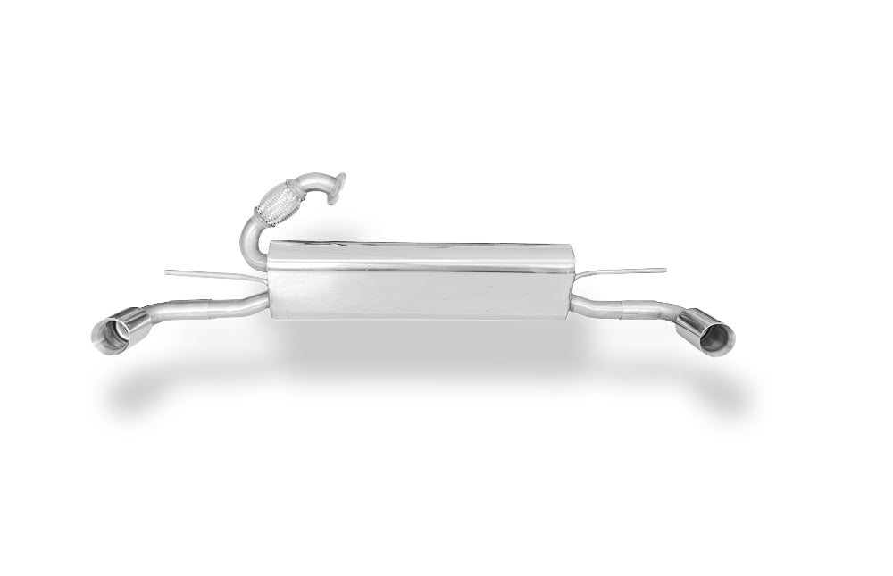 Fox passend fürSmart Fortwo Coupe 451 Endschalldämpfer quer Ausgang rechts/links inkl. Flexstück - 1x70 Typ 24 rechts/links