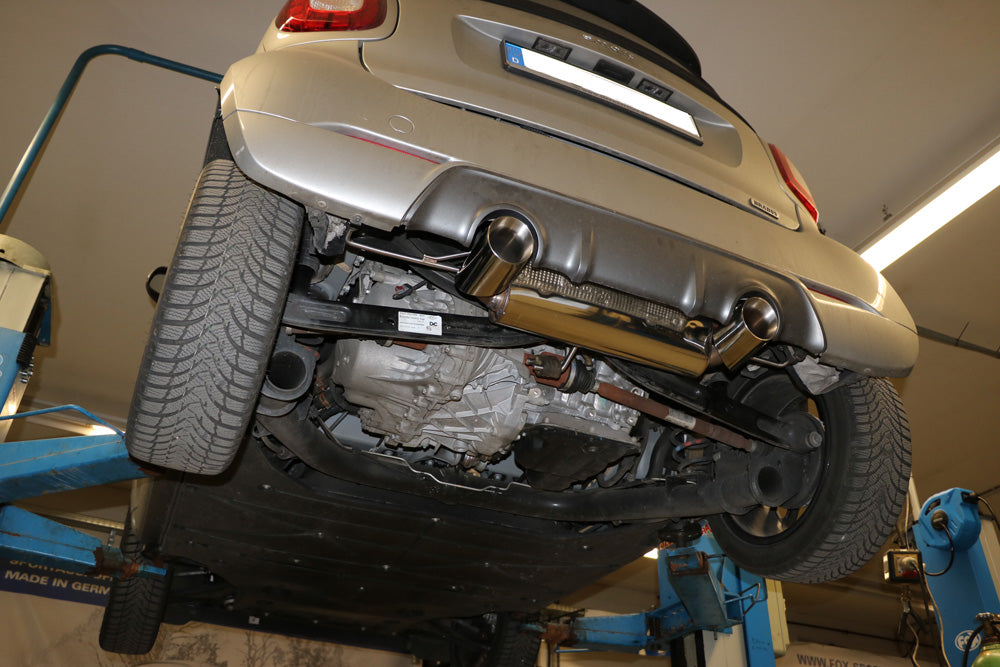 Fox passend fürSmart Fortwo 453 Coupe & Cabrio Endschalldämpfer quer Ausgang rechts/links inkl. Flexstück - 1x100 Typ 25 rechts/links
