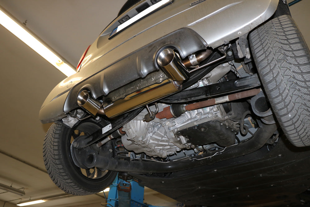 Fox passend fürSmart Fortwo 453 Coupe & Cabrio Endschalldämpfer quer Ausgang rechts/links inkl. Flexstück - 1x100 Typ 25 rechts/links