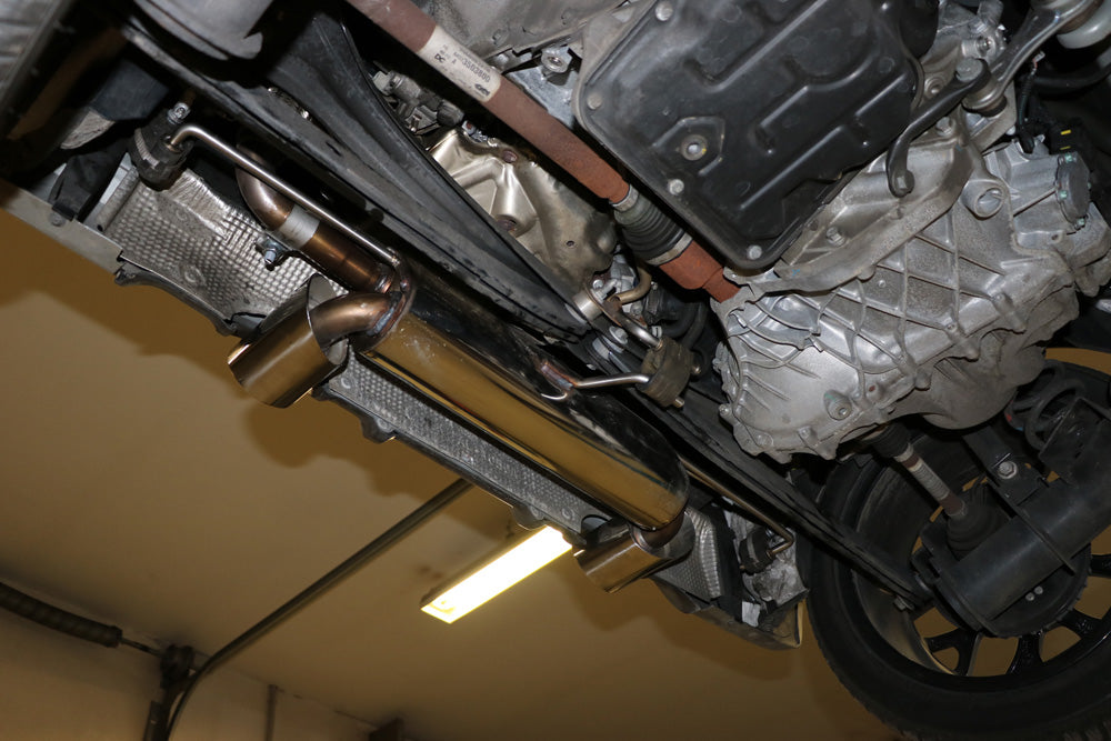Fox passend fürSmart Fortwo 453 Coupe & Cabrio Endschalldämpfer quer Ausgang rechts/links inkl. Flexstück - 1x100 Typ 25 rechts/links