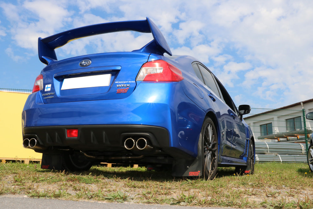 Fox passend fürSubaru WRX - V1 - Stufenheck Endschalldämpfer rechts/links zweiflutig - 2x90 Typ 12 rechts/links