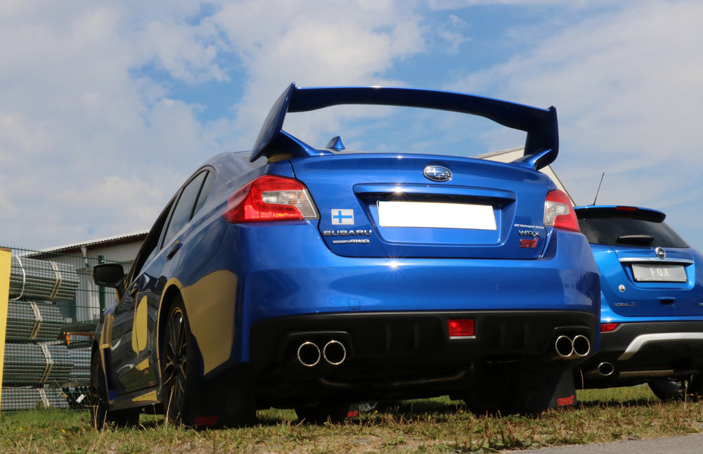 Fox passend fürSubaru WRX - V1 - Stufenheck Endschalldämpfer rechts/links zweiflutig - 2x90 Typ 12 rechts/links