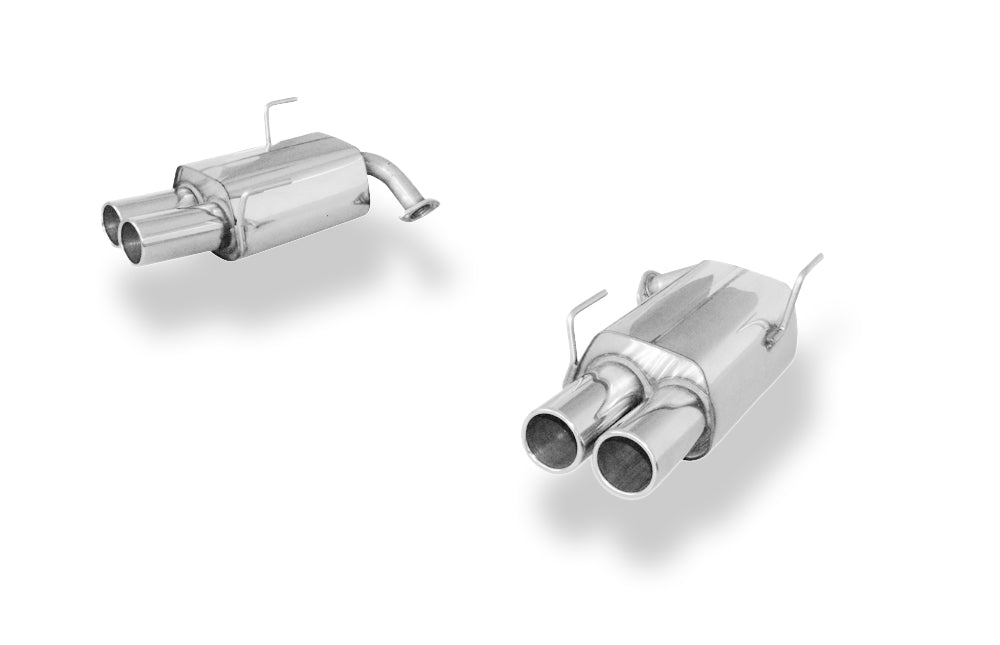 Fox passend fürSubaru WRX - V1 - Stufenheck Endschalldämpfer rechts/links zweiflutig - 2x90 Typ 12 rechts/links