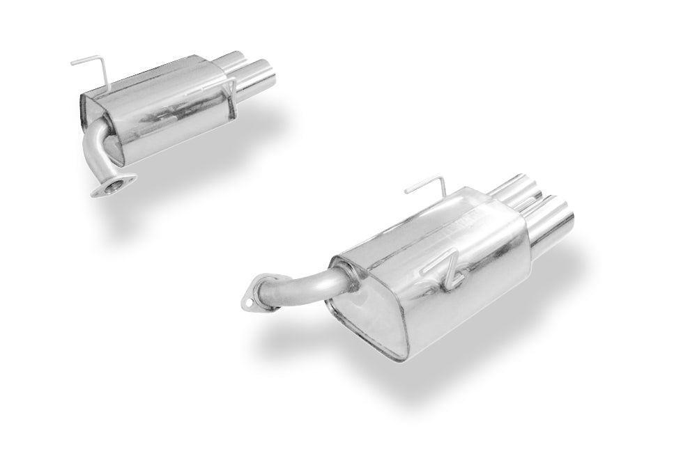 Fox passend fürSubaru WRX - V1 - Stufenheck Endschalldämpfer rechts/links zweiflutig - 2x90 Typ 12 rechts/links