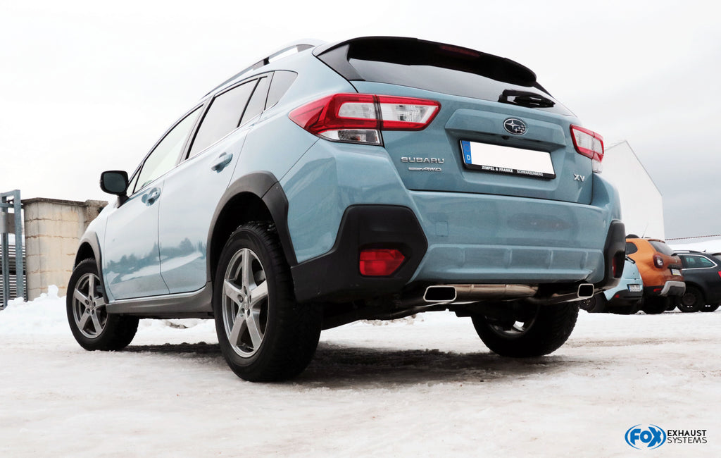 Fox passend fürSubaru XV - G5 Endschalldämpfer quer Ausgang rechts/links - 145x65 Typ 59 rechts/links