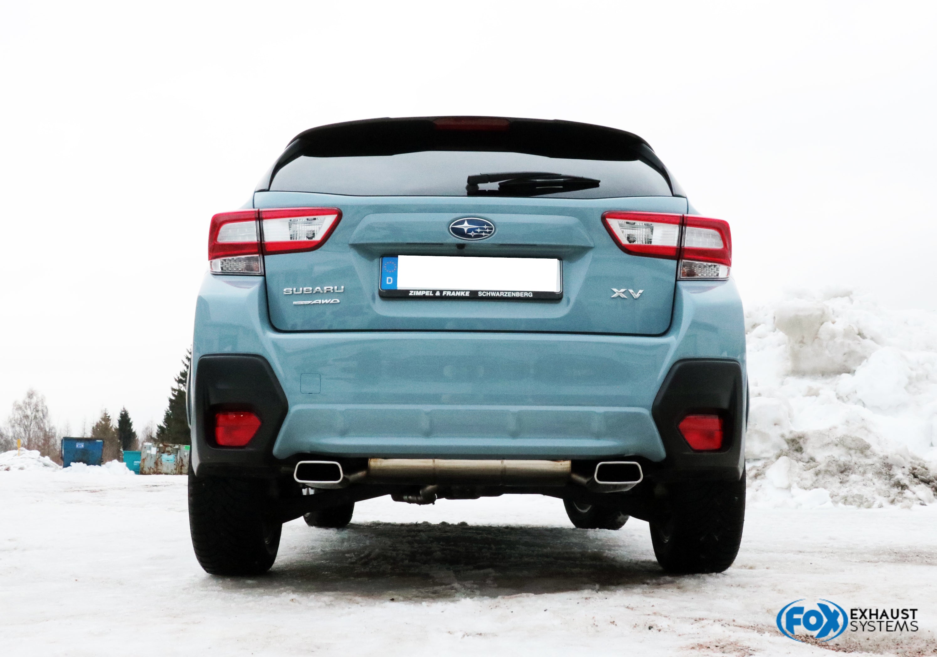 Fox passend für Subaru XV - G5 Endschalldämpfer quer Ausgang rechts/links - 145x65 Typ 59 rechts/links