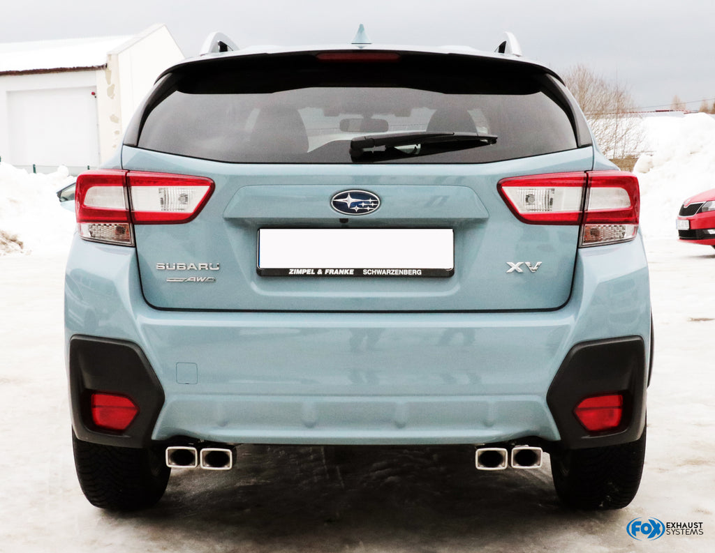 Fox passend fürSubaru XV - G5 Endschalldämpfer quer Ausgang rechts/links - 4x Sonderendrohr