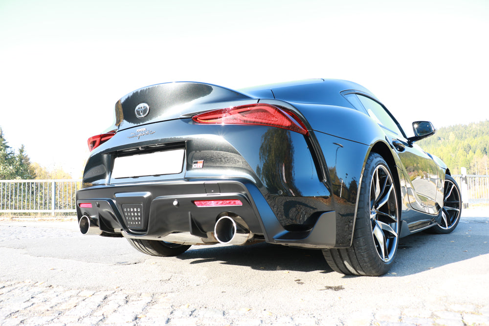 Fox passend fürToyota Supra JTSC Endschalldämpfer quer Ausgang rechts/links mit Abgasklappe - 1x114 Typ 12 rechts/links