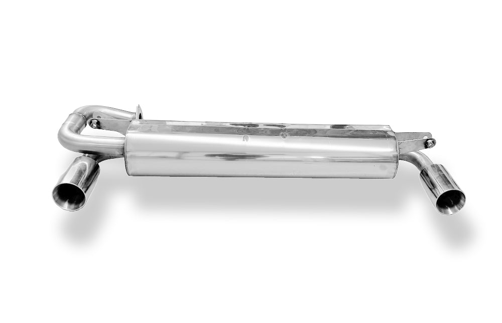 Fox passend fürToyota MR2 Typ W2 Endschalldämpfer quer Ausgang rechts/links - 1x90 Typ 25 rechts/links
