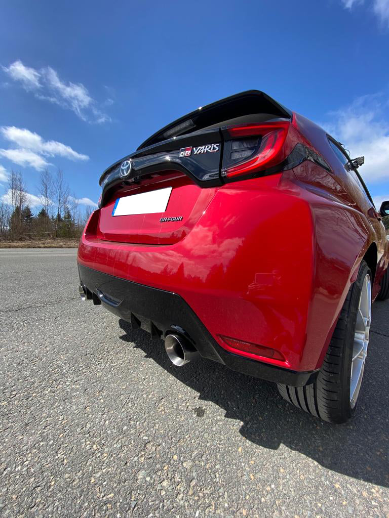 Fox passend fürToyota Yaris P21 GR Endschalldämpfer quer Ausgang rechts/links - 1x100 Type 25 rechts/links