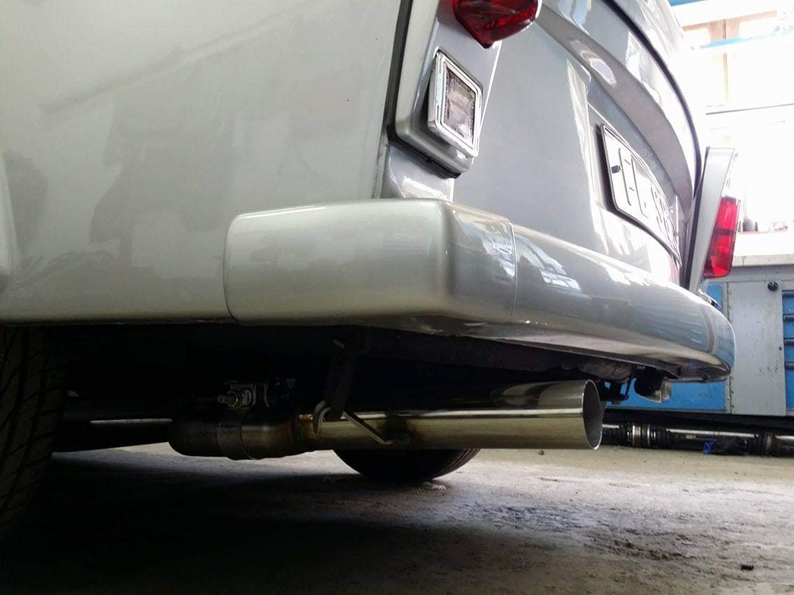 Fox passend fürTrabant 1.1 Limo & Kombi Endschalldämpfer - 1x55 Typ 10 Ausgang nach hinten