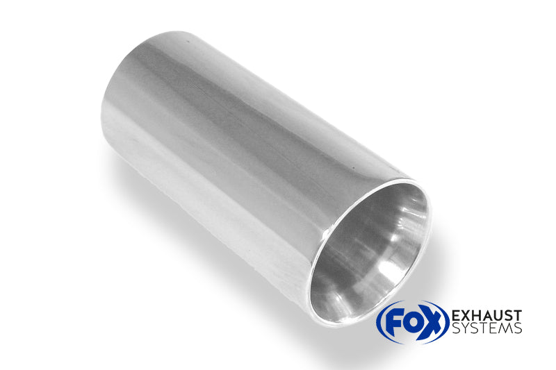 Fox Anschweißendrohr Typ 24 Ø 90 mm / Länge: 300 mm - rund / uneingerollt / mit Type-B Einsatz