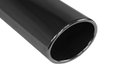 Fox Anschweißendrohr Typ 36 115x85 mm / Länge: 300 mm - oval / eingerollt / gerade / ohne Absorber