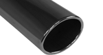 Fox Anschweißendrohr Typ 36 115x85 mm / Länge: 300 mm - oval / eingerollt / gerade / ohne Absorber