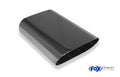 Fox Anschweißendrohr Typ 50 130x50 mm / Länge: 230 mm  - flachoval / uneingerollt / 15° abgeschrägt / ohne Absorber