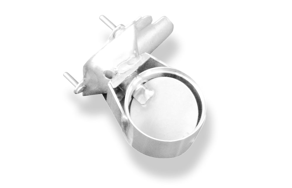 FoxAbgasklappe Ø63mm mit S1 Adaptierung zum einschweißen - funktioniert mit elektrischen Motor (VAG)