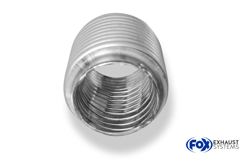 Fox Flexibles Rohr - Ø50mm innen - Länge: 100mm Innenleben besteht aus Edelstahlwellrohr