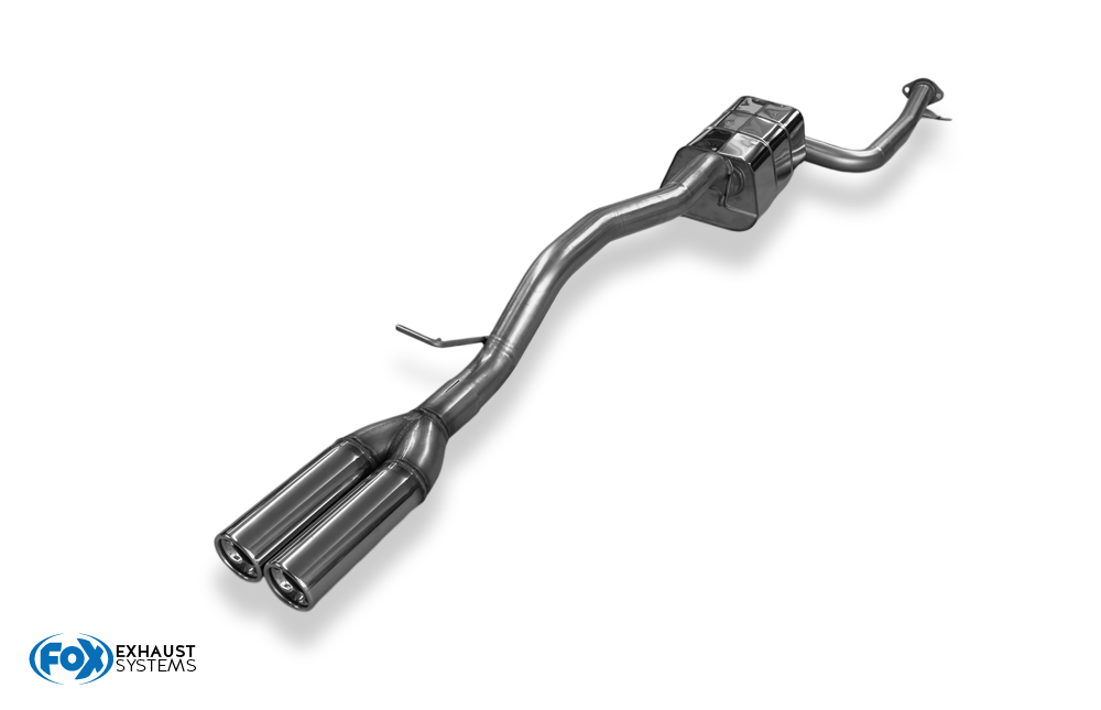 Fox passend für Volvo V50/ S40 II Endschalldämpfer - 2x76 Typ 13