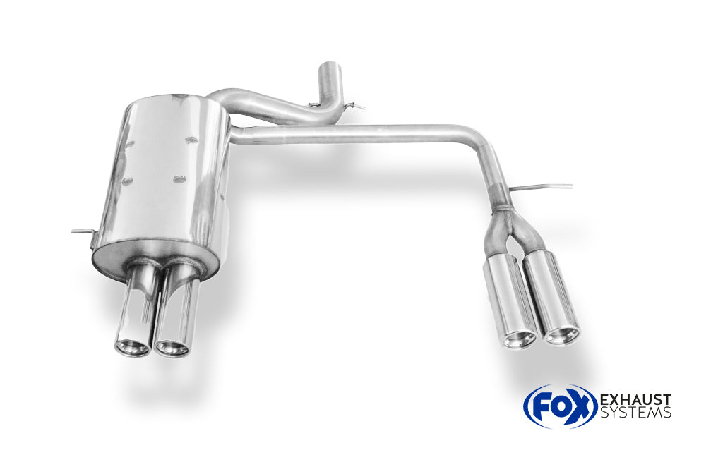 Fox passend für Volvo XC90 I Endschalldämpfer Ausgang rechts/links zweiflutig - 2x76 Typ 13 rechts/links