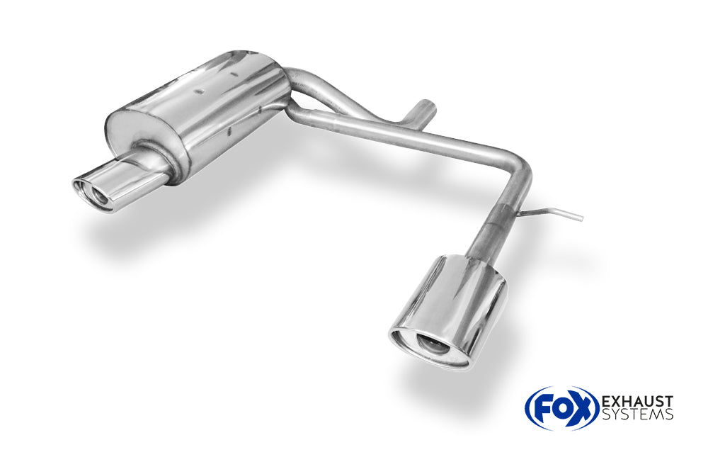 Fox passend fürVolvo XC90 Endschalldämpfer Ausgang rechts/links zweiflutig - 140x90 Typ 33 rechts/links