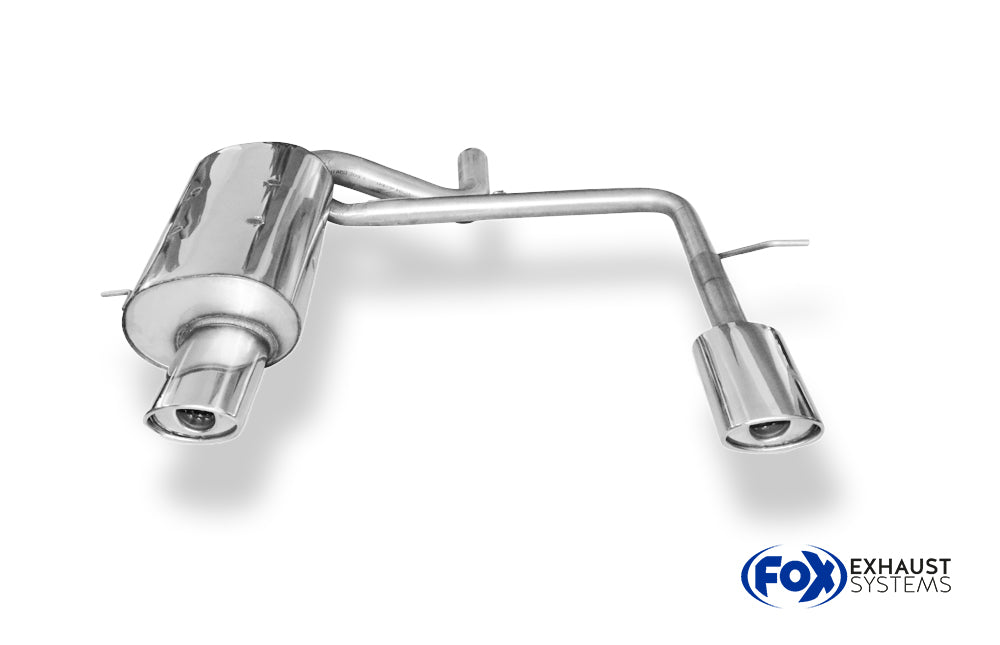 Fox passend für Volvo XC90 Endschalldämpfer Ausgang rechts/links zweiflutig - 140x90 Typ 33 rechts/links