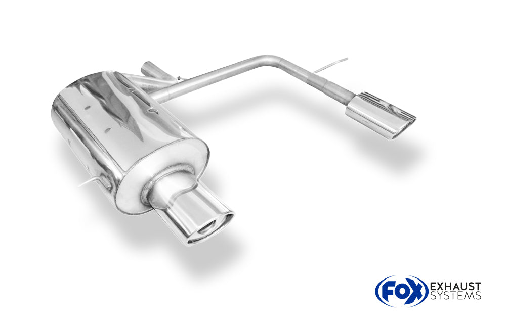 Fox passend fürVolvo XC90 Endschalldämpfer Ausgang rechts/links zweiflutig - 140x90 Typ 33 rechts/links