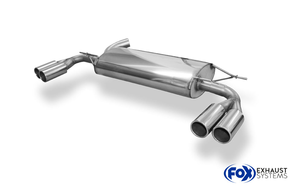 Fox passend fürVolvo XC60 Endschalldämpfer quer Ausgang rechts/links - 2x76 Typ 12 rechts/links