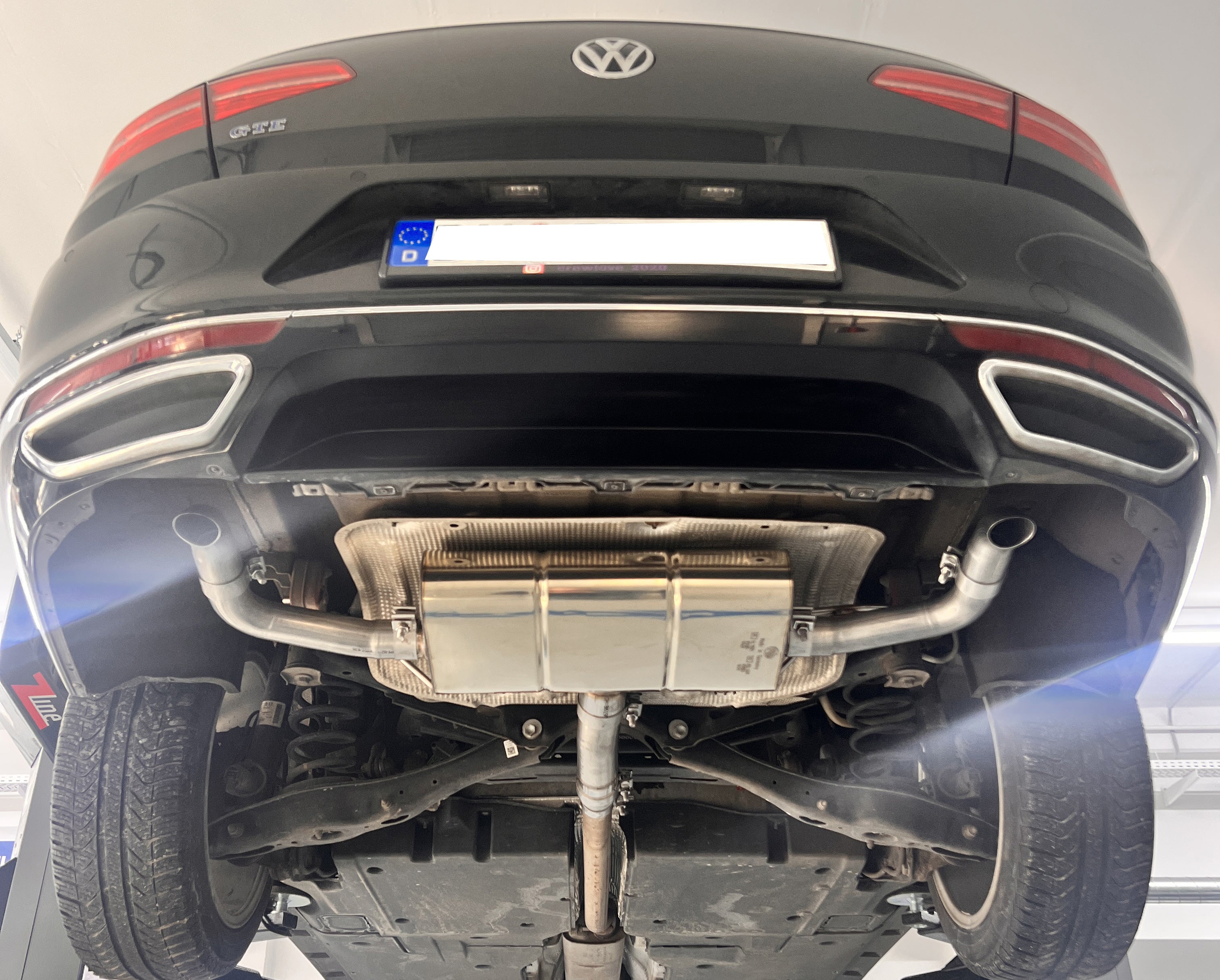 Fox passend für VW Passat B8 GTE Endschalldämpfer Ausgang rechts/links - Endrohre hinter der Stoßstange