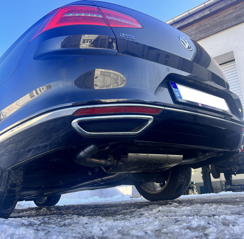 Fox passend fürVW Passat B8 GTE Endschalldämpfer Ausgang rechts/links - Endrohre hinter der Stoßstange