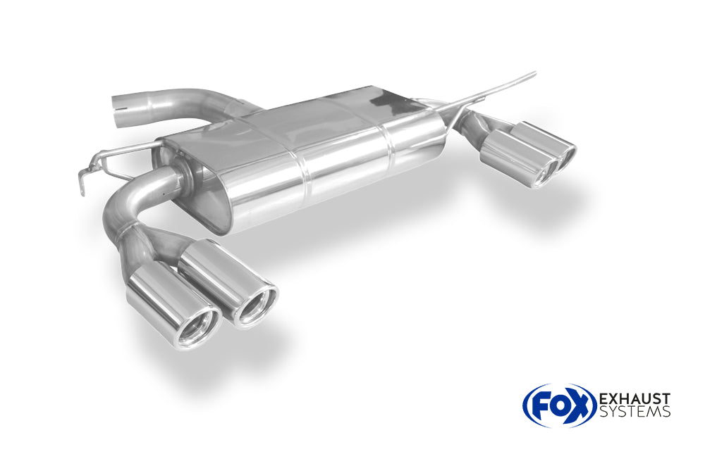 Fox passend fürVW Scirocco - 13 Endschalldämpfer Ausgang rechts/links - 2x76 Typ 17 rechts/links