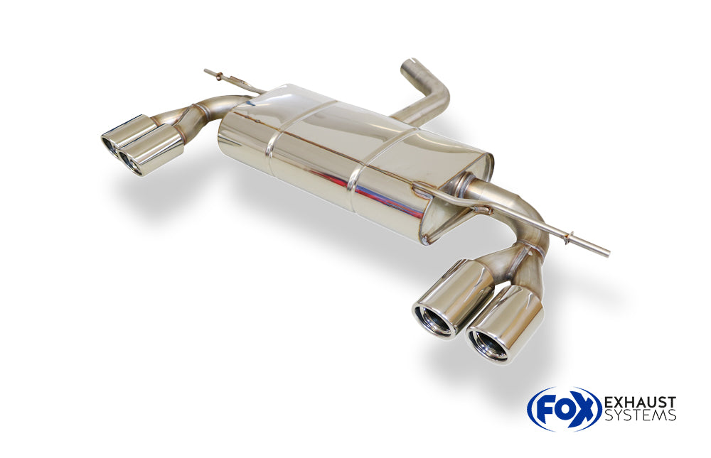 Fox passend fürVW Scirocco - 13 Endschalldämpfer Ausgang rechts/links Ø55mm - 2x76 Typ 17 rechts/links