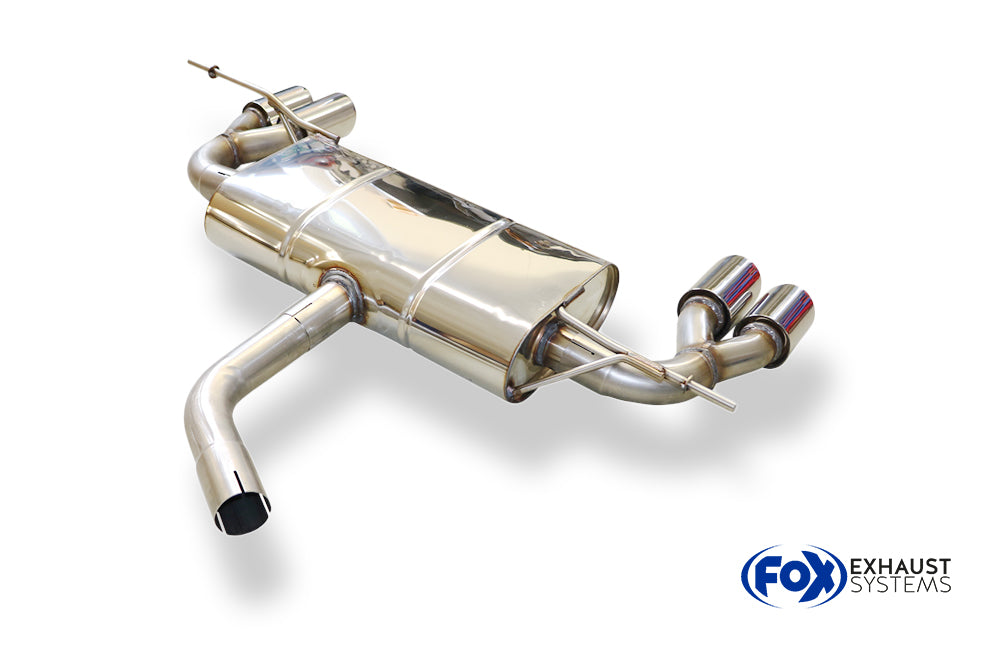 Fox passend fürVW Scirocco - 13 Endschalldämpfer Ausgang rechts/links Ø55mm - 2x76 Typ 17 rechts/links