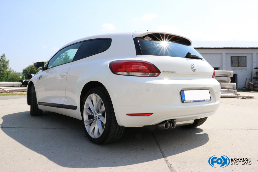 Fox passend fürVW Scirocco - 13 Endschalldämpfer - 2x76 Typ 25