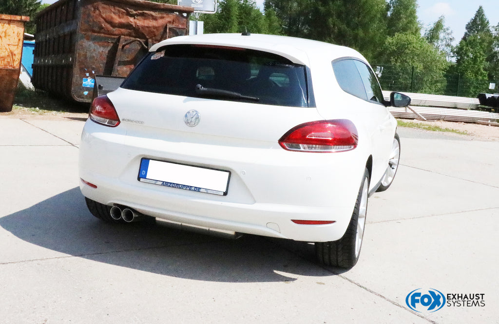 Fox passend fürVW Scirocco - 13 Endschalldämpfer - 2x76 Typ 25
