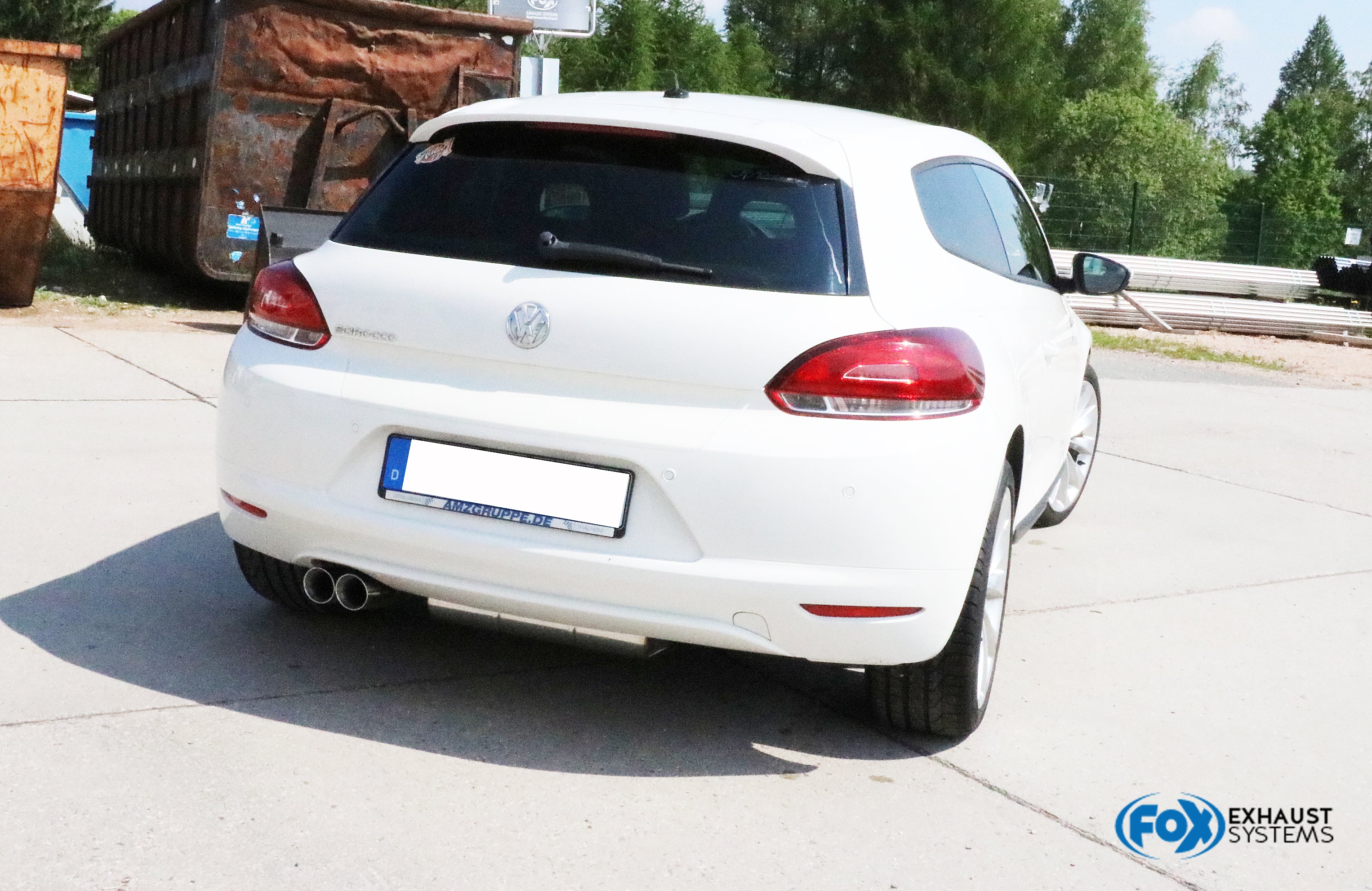 Fox passend fürVW Scirocco - 13 Endschalldämpfer - 2x76 Typ 25