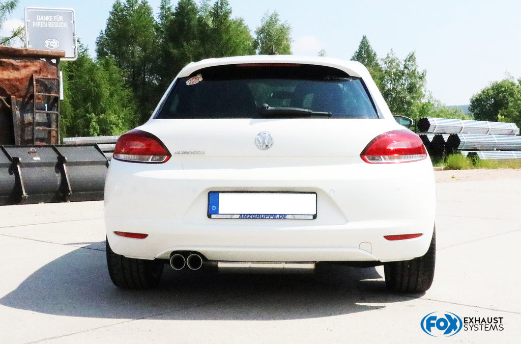 Fox passend fürVW Scirocco - 13 Endschalldämpfer - 2x76 Typ 25