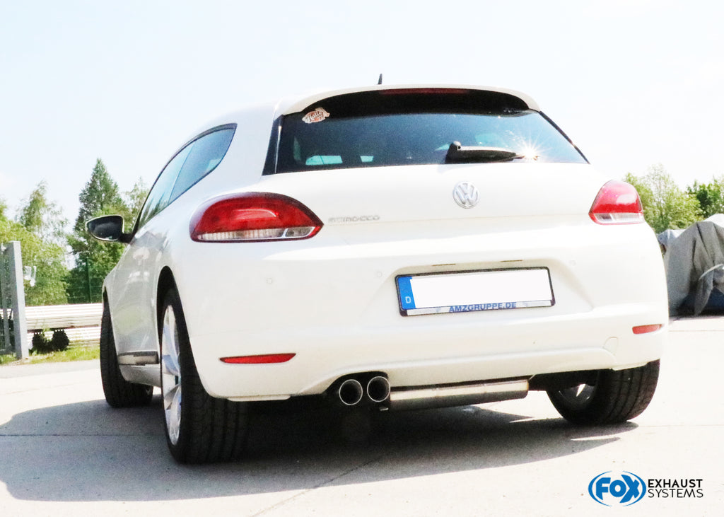 Fox passend fürVW Scirocco - 13 Endschalldämpfer - 2x76 Typ 25