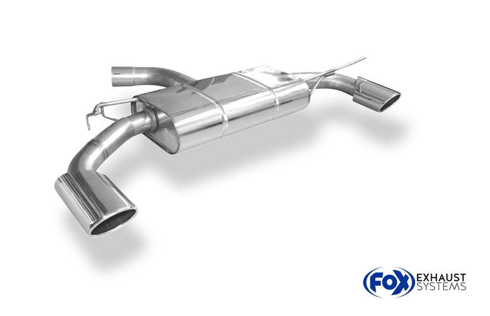 Fox passend fürVW Scirocco - 13 - R-Heck Endschalldämpfer Ausgang rechts/links - 115x85 Typ 32 rechts/links