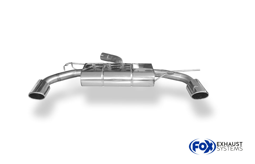 Fox passend fürVW Scirocco - 13 - R-Heck Endschalldämpfer Ausgang rechts/links - 115x85 Typ 32 rechts/links