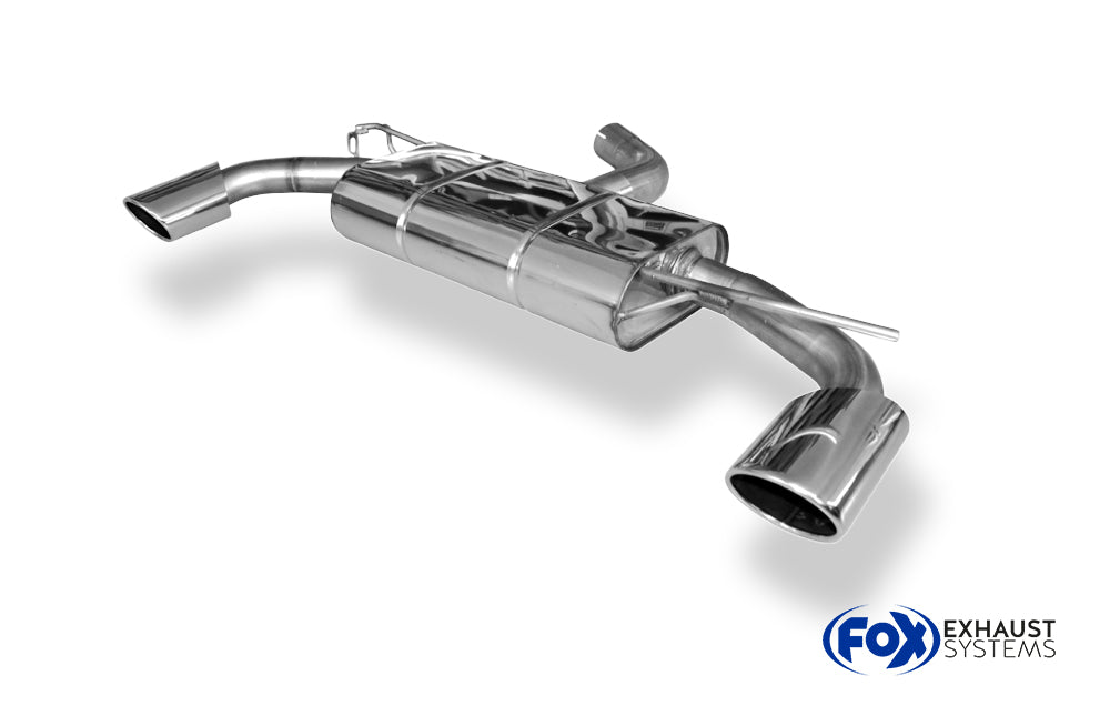 Fox passend fürVW Scirocco - 13 - R-Heck Endschalldämpfer Ausgang rechts/links - 115x85 Typ 32 rechts/links