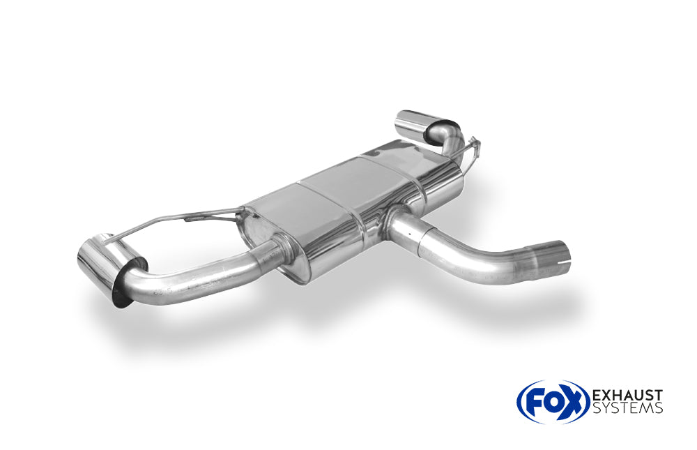 Fox passend fürVW Scirocco - 13 - R-Heck Endschalldämpfer Ausgang rechts/links - 115x85 Typ 32 rechts/links