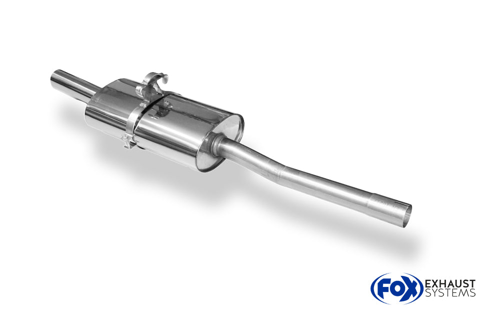 Fox passend für VW Polo 86C G40 Endschalldämpfer Ø50mm - 1x70 Typ 10