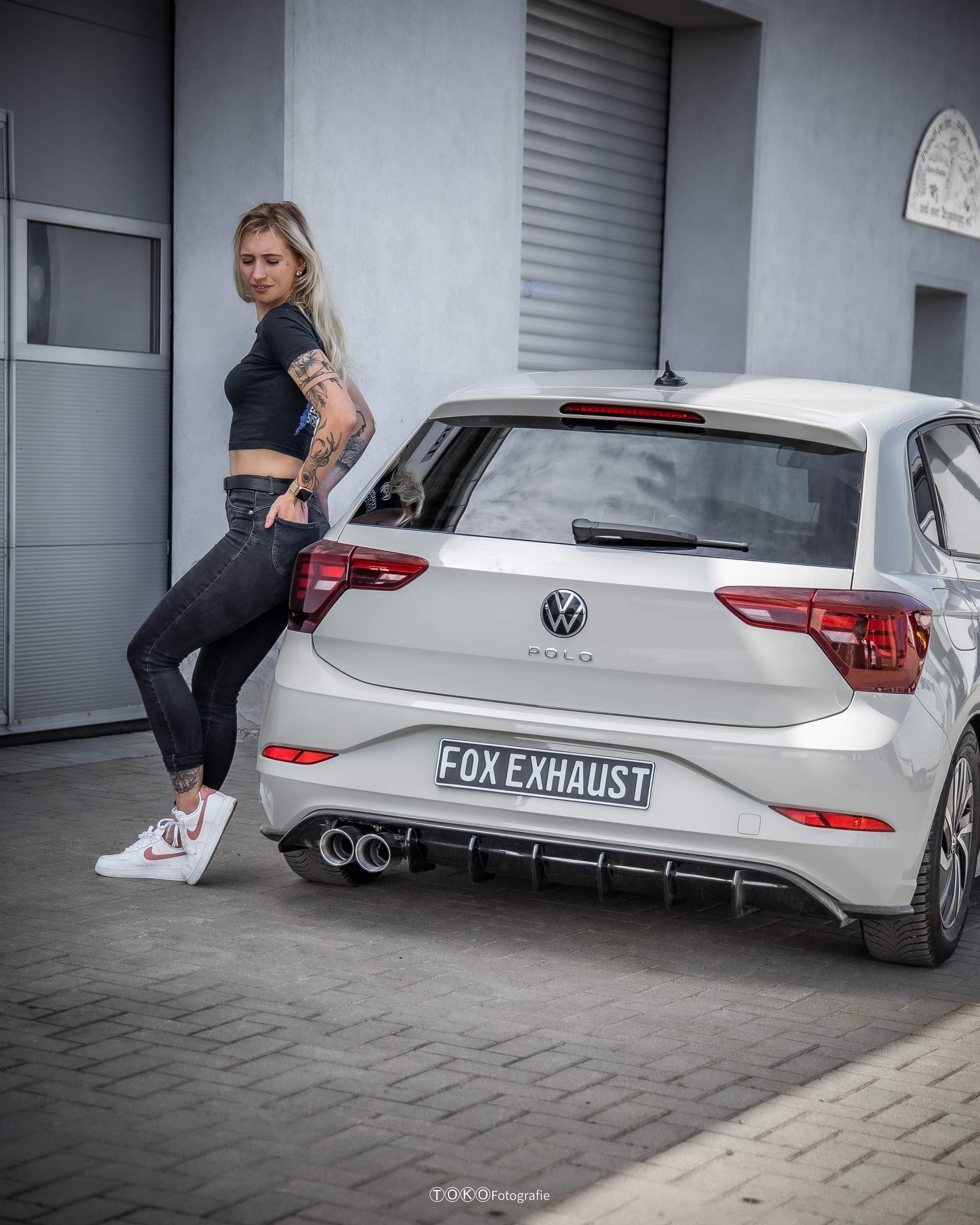 Fox passend fürVW Polo AW Facelift Endschalldämpfer - 2x90 Typ 25
