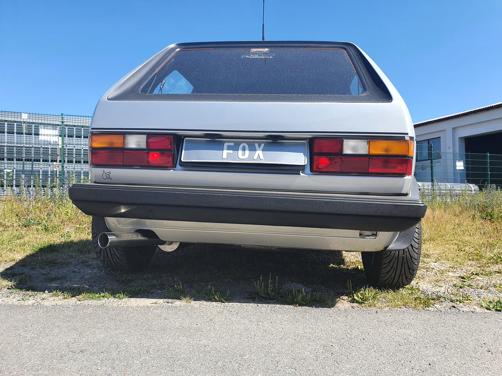 Fox passend fürVW Golf I GTI Endschalldämpfer Ø63,5mm - 1x63,5 Typ 10 nach links führend