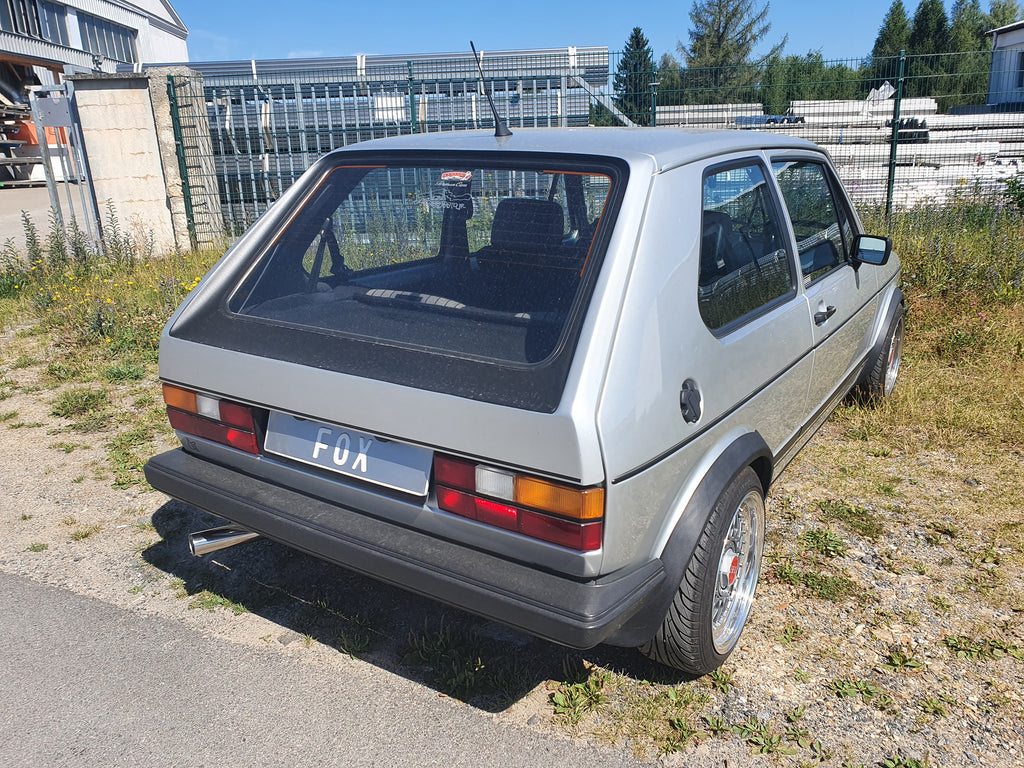 Fox passend fürVW Golf I GTI Endschalldämpfer Ø63,5mm - 1x63,5 Typ 10 nach links führend