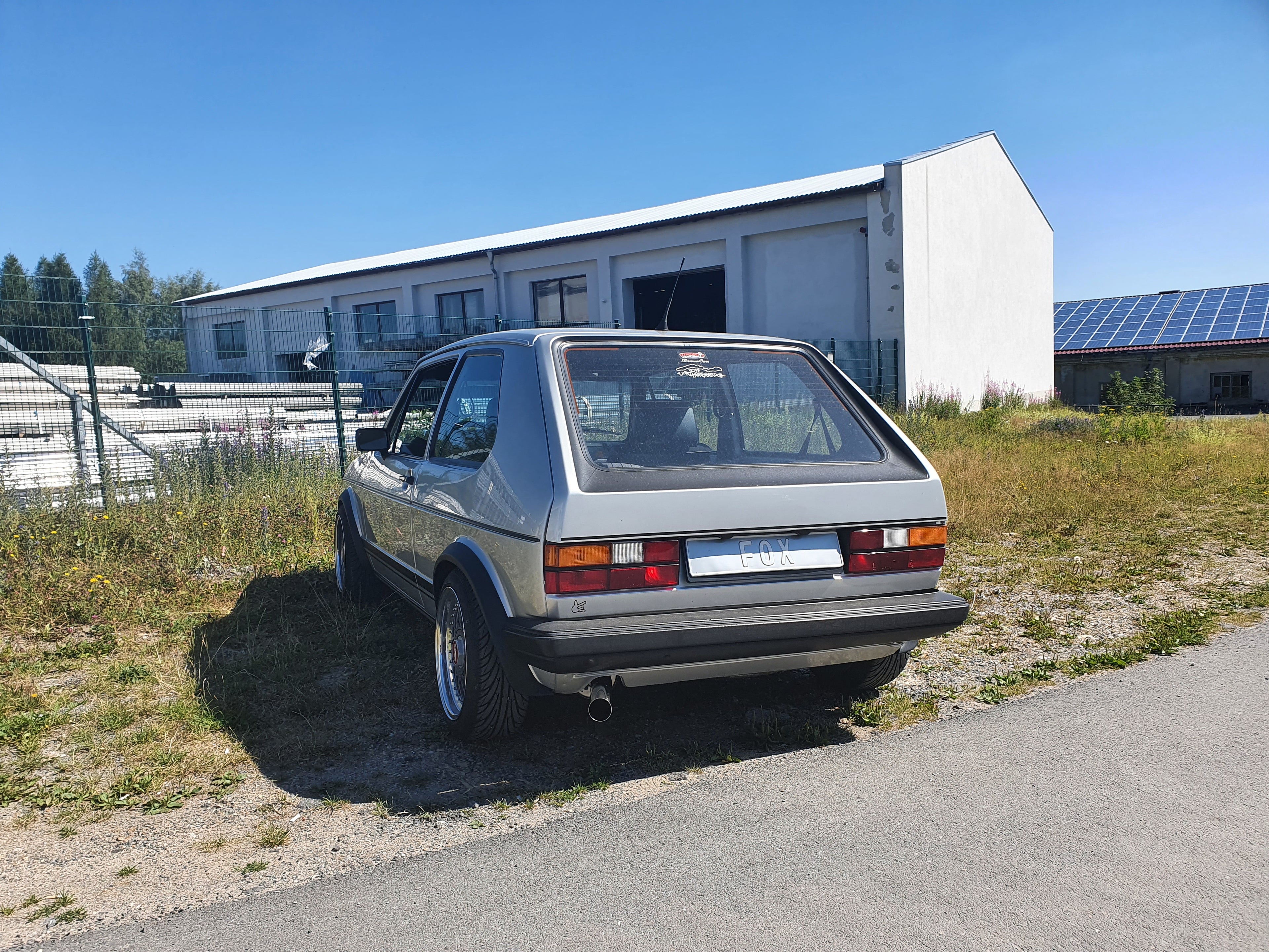 Fox passend fürVW Golf I GTI Endschalldämpfer Ø63,5mm - 1x63,5 Typ 10 nach links führend